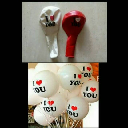 Balon Latex/Lateks I Love You 12 inch