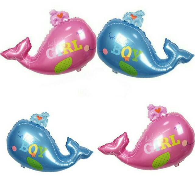 Balon Foil Whale Jumbo Size 88 cm