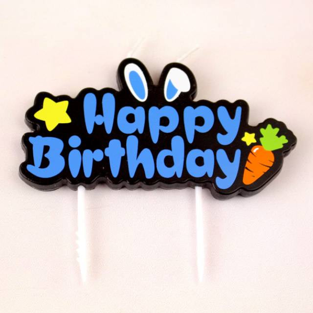 Lilin Ulang Tahun / Happy Birthday Candle Rabbit Carrot