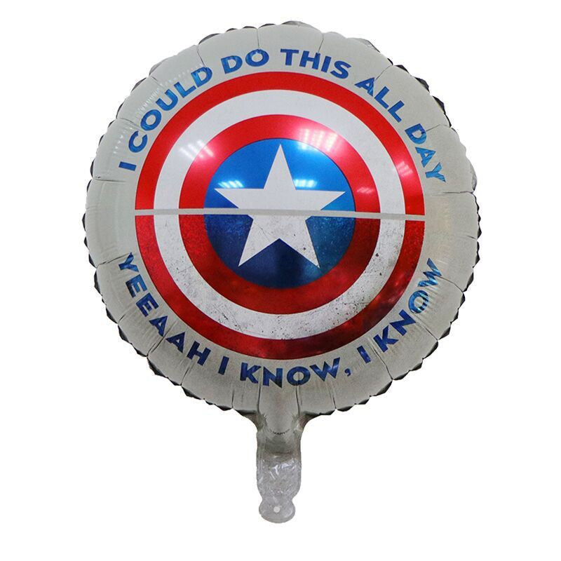 Balon Foil Captain America Shield Size 45 cm