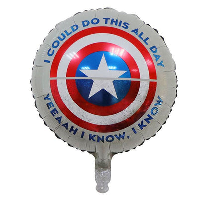 Balon Foil Captain America Shield Size 45 cm