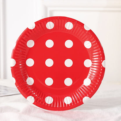 Polkadot Paper Plate / Piring Kertas Motif Polkadot