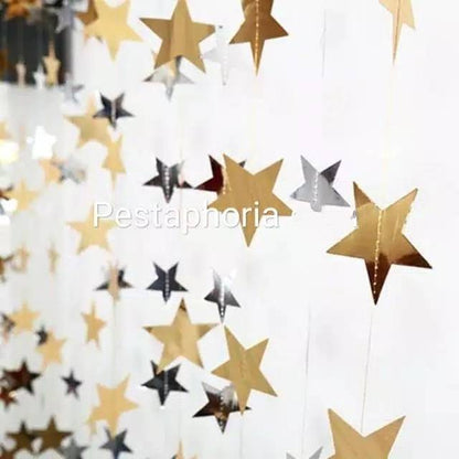 Star Party Garland Metalik 4 meter