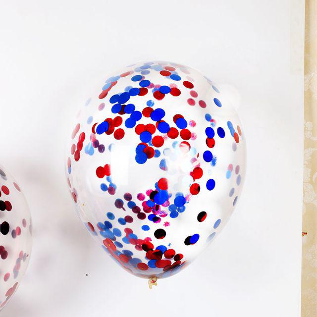 Balon Latex  / Lateks Confetti 12 inch Mix Dua Warna