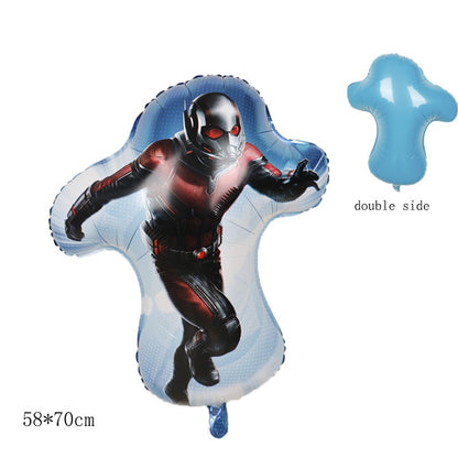 Balon Foil Jumping Spiderman, Iron Man, Antman, Iron Hulk Full Body Size 76 cm