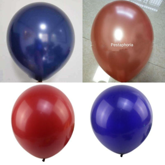 Balon Latex / Lateks Jumbo Size 24 inch warna Rose Gold / Midnight Blue / Pome Red