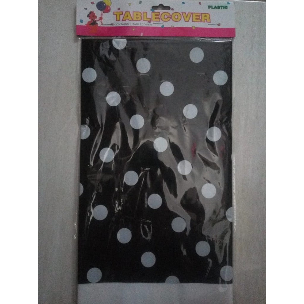 Taplak Meja Plastik Polkadot / Plastic Table Cover Polkadot