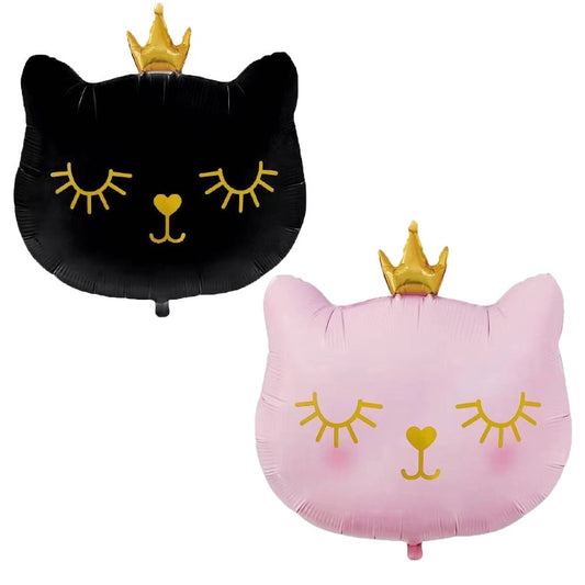 Balon Foil Crown Cat Size 64 x 76 cm