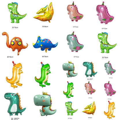 Balon Foil Dino/ Dinosaurus / Dinosaur Kartun Crown Jumbo Size 90 cm