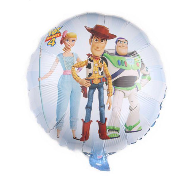 Balon Foil Bulat Toy Story 4 Buzz Howdy Size 45 cm