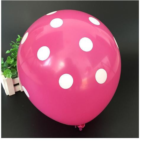 Balon Lateks/Latex Polkadot 12 inch High Quality Tebal