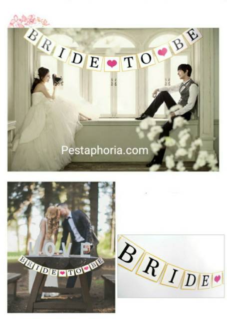 Bunting Flag / Banner Bride To Be u/ Bridal Shower