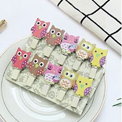 Wooden Clip Set Character / Penjepit Foto Kayu Karakter Kartun / Jepitan Kayu