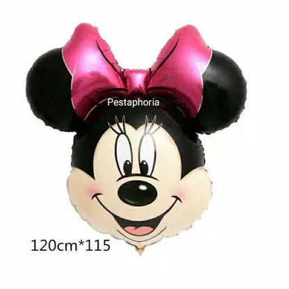 Balon Foil Kepala Minnie Mouse Size Jumbo 120 cm