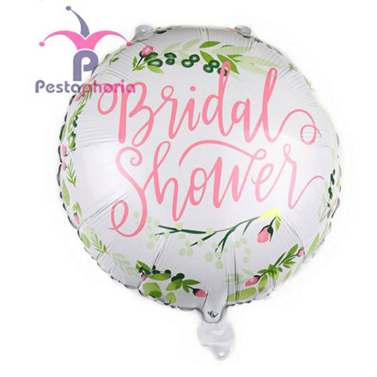 Balon Foil Bulat Bridal Shower Size 45 cm