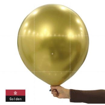 Balon Latex / Lateks Chrome Jumbo Size 16 Inch
