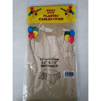 Taplak Meja Plastik Polos / Plastic Table Cover Polos