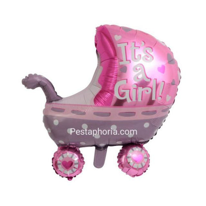 Balon Foil New Baby Stroller Jumbo Size 80 cm