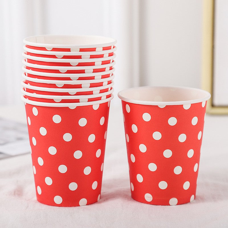Paper Cup / Gelas Kertas Motif Polkadot