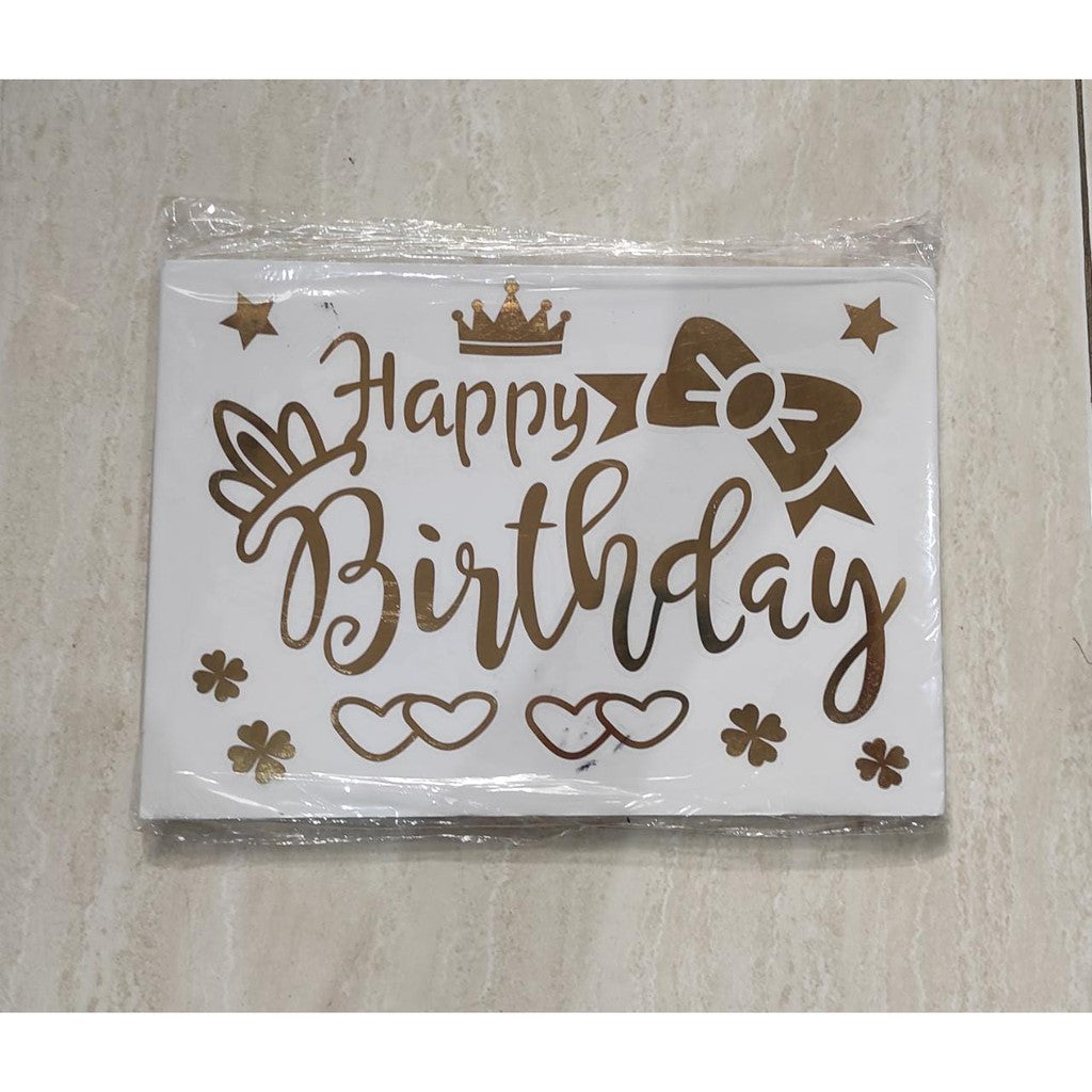 Stiker Bobo Balon PVC Ukuran 21 x 29 cm Balloon Sticker Tulisan Happy Birthday/I Love You/Graduation/Congrats