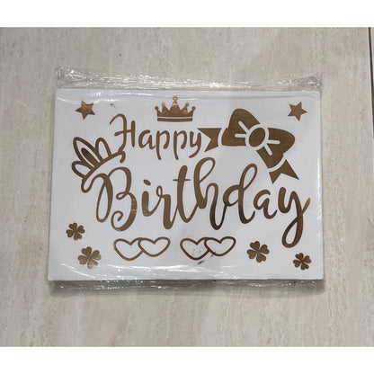 Stiker Bobo Balon PVC Ukuran 21 x 29 cm Balloon Sticker Tulisan Happy Birthday/I Love You/Graduation/Congrats