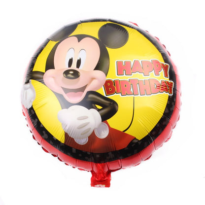 Balon Foil Bulat Love/Hati Mickey Minnie Mouse Size 45 cm
