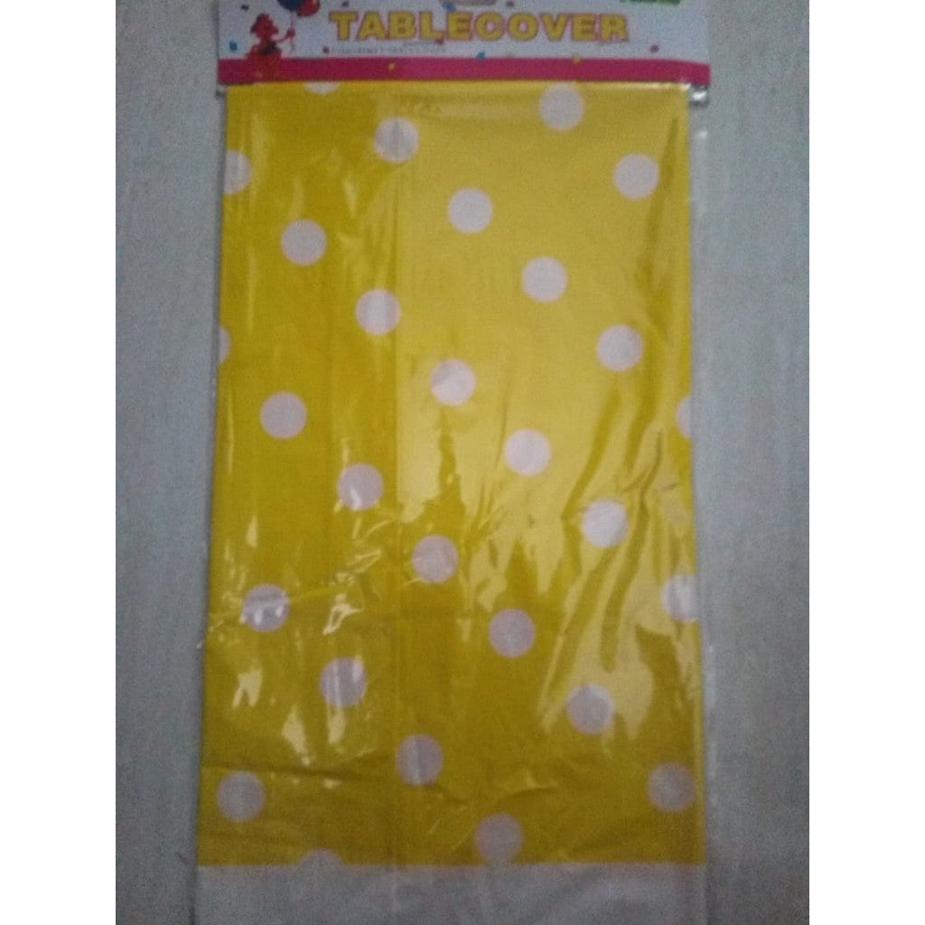 Taplak Meja Plastik Polkadot / Plastic Table Cover Polkadot