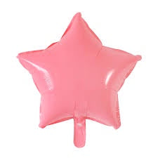 Balon Foil Hati / Love, Star / Bintang, Bulat / Round Macaron Size 45 cm