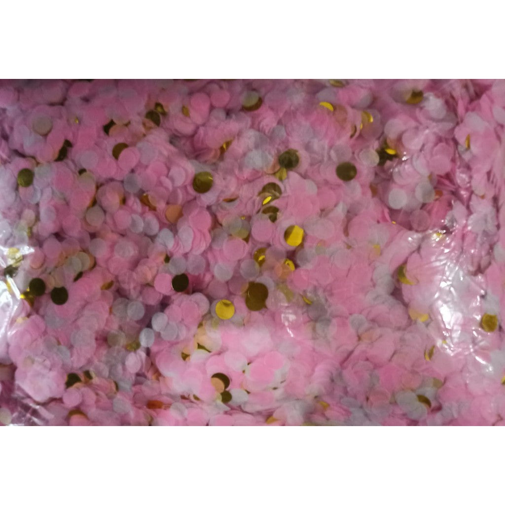 Confetti Mix Foil & Kertas Tissue isian Balon isi 10 gram ukuran 1 cm dan 1,5 cm