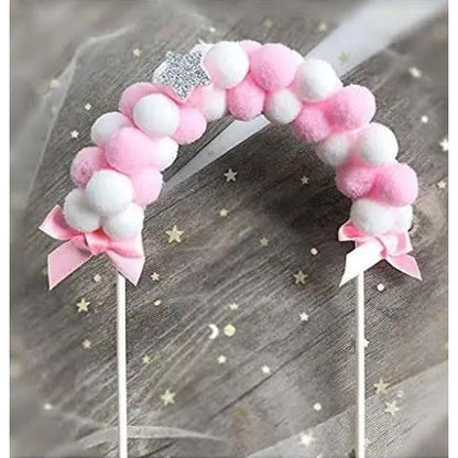 Cake Topper / Topper Kue Pompom Arch