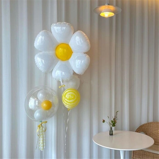 Balon Foil Daisy Flower Medium Size 71 x 71 cm