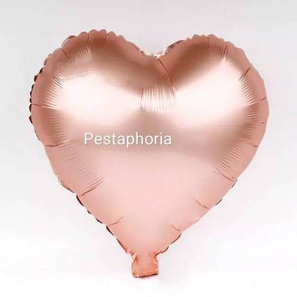 Balon Foil Hati / Love Satin Matte Size 45 cm