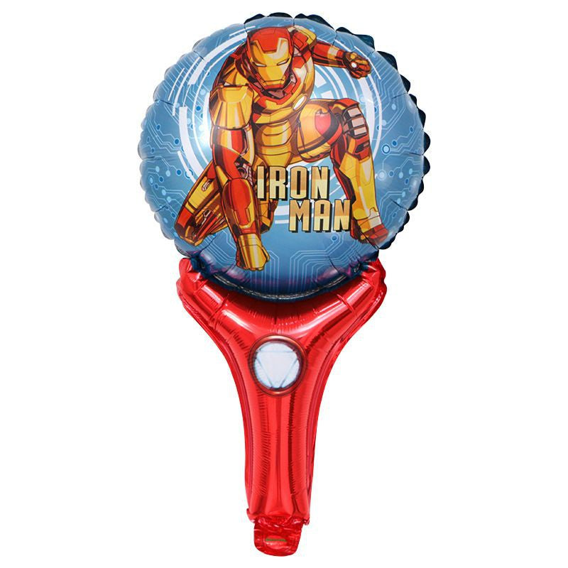 Balon Foil Pentung / Tongkat / Tenis / Handheld Hello Kitty,Doraemon,Frozen,Hulk,Donald,Daisy, Pony
