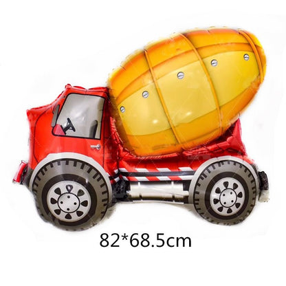 Balon Foil Forklift, Crane, Excavator, Mixer Truck, Bus Size Jumbo