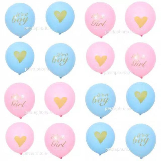 1 set isi 10 pcs Balon Latex It's A Boy Set Size 10 inch