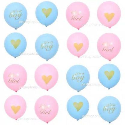 1 set isi 10 pcs Balon Latex It's A Boy Set Size 10 inch