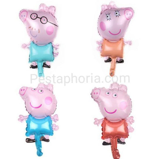 Balon Foil Pepa Pig / George / Mommy Pig / Daddy Pig Size Mini