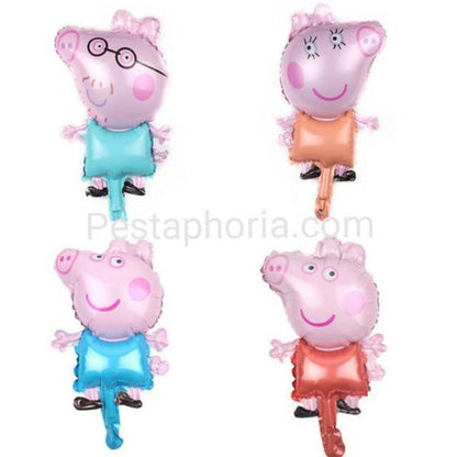 Balon Foil Pepa Pig / George / Mommy Pig / Daddy Pig Size Mini