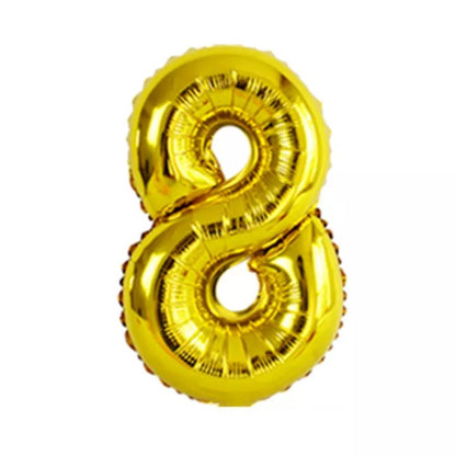Balon Foil Angka Jumbo Warna Gold Size 100 cm / 40 inch