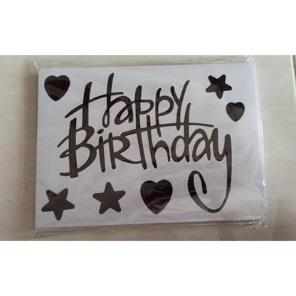 Stiker Bobo Balon PVC Ukuran 21 x 29 cm Balloon Sticker Tulisan Happy Birthday/I Love You/Graduation/Congrats