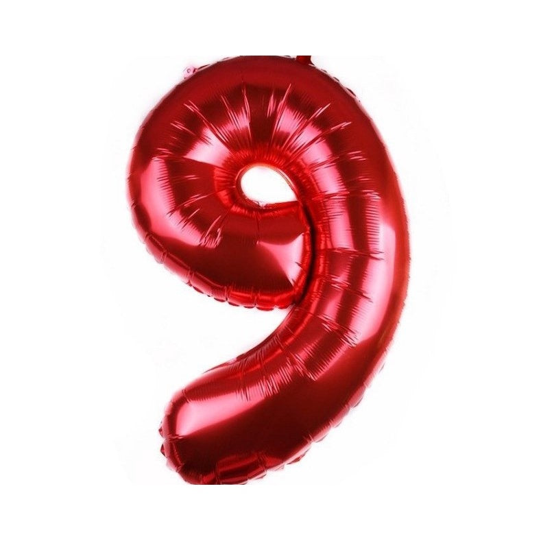 Balon Foil Angka Merah Size 40 cm