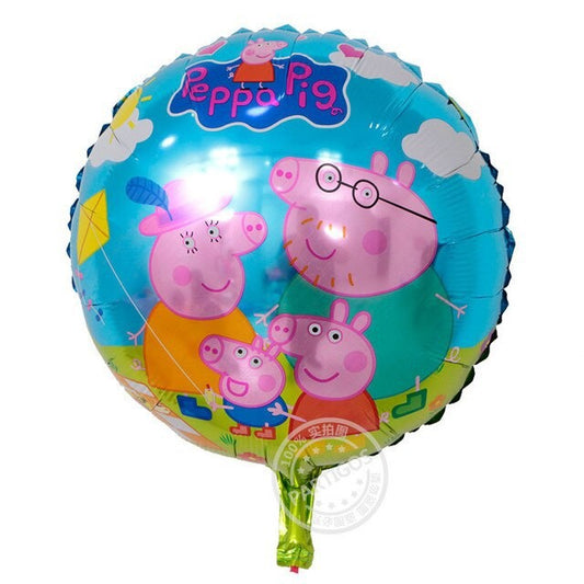 Balon Foil Peppa Bulat Size 45 cm