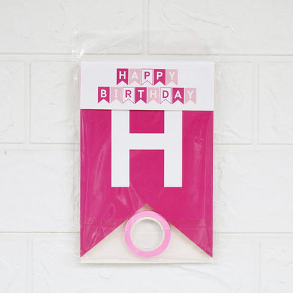 Bunting Flag / Banner Happy Birthday Segi Lima