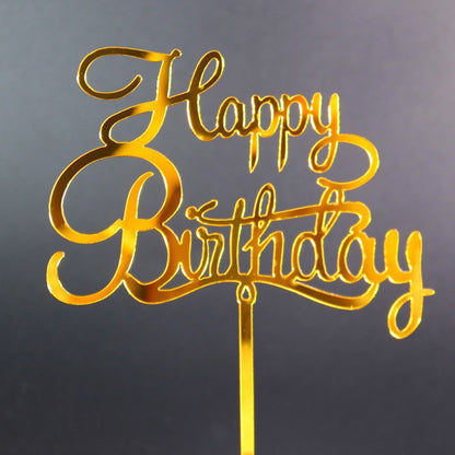 Cake Topper Acrylic / Topper Kue Akrilik Happy Anniversary / Happy Birthday