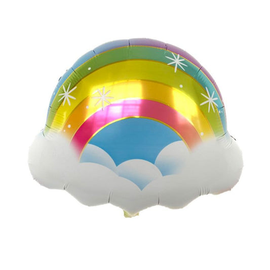 Balon Foil Rainbow Cloud Star Size 58 cm