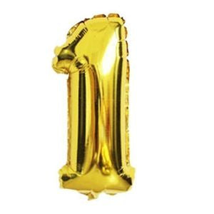 Balon Foil Angka Jumbo Warna Gold Size 100 cm / 40 inch