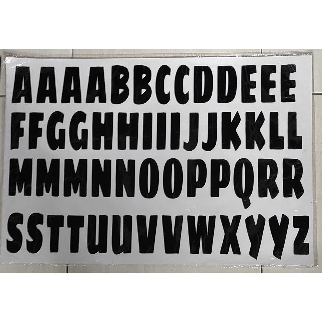 Stiker Balon Ukuran Jumbo 64 x 46 cm Balloon Sticker Huruf / Abjad