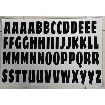 Stiker Balon Ukuran Jumbo 64 x 46 cm Balloon Sticker Huruf / Abjad