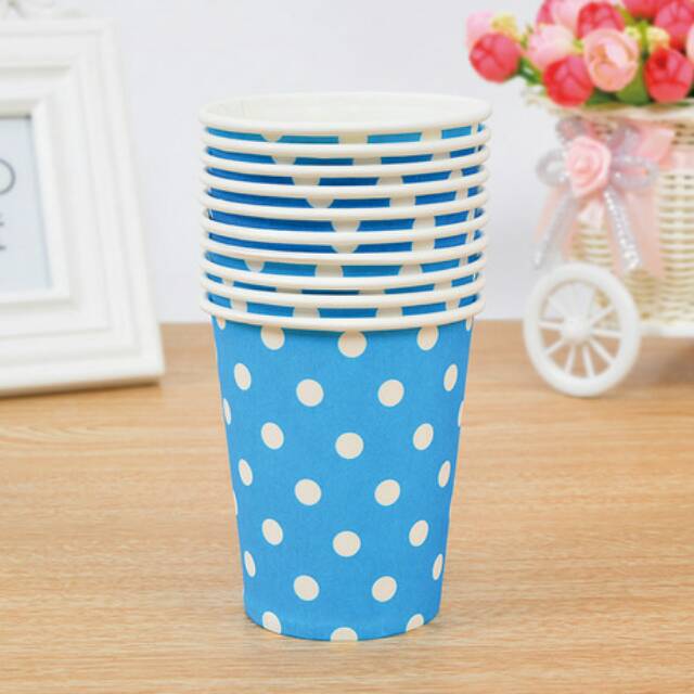 Paper Cup / Gelas Kertas Motif Polkadot