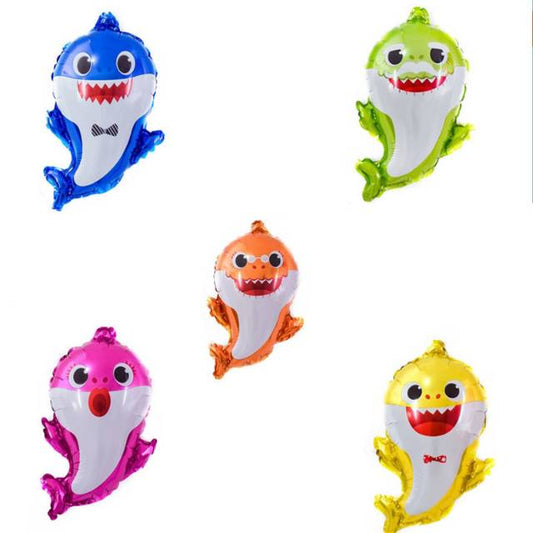 1 Set ( isi 5 Karakter ) Balon Foil Baby Shark Mini